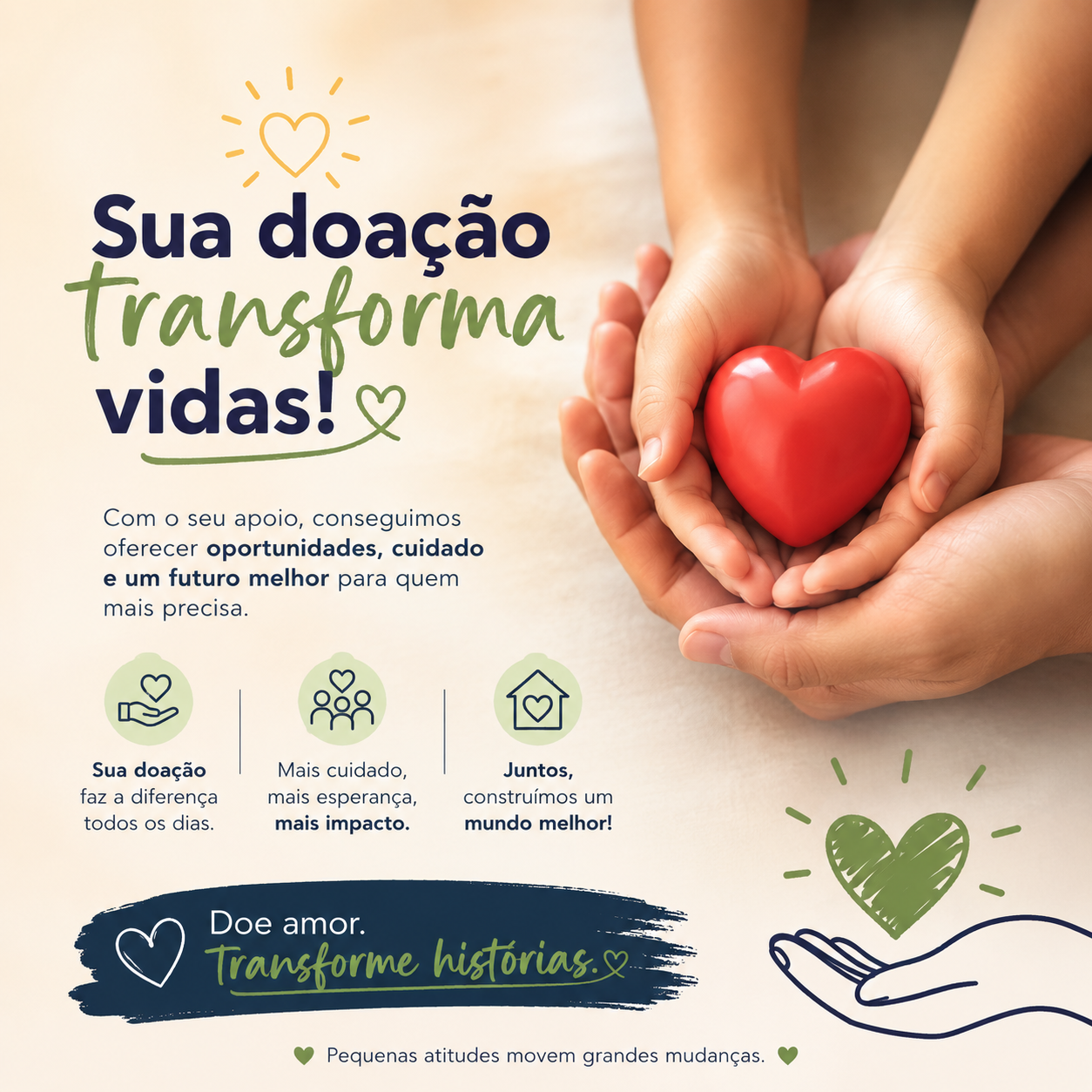 TRANSFORME VIDAS COM SUA DOAÇÃO